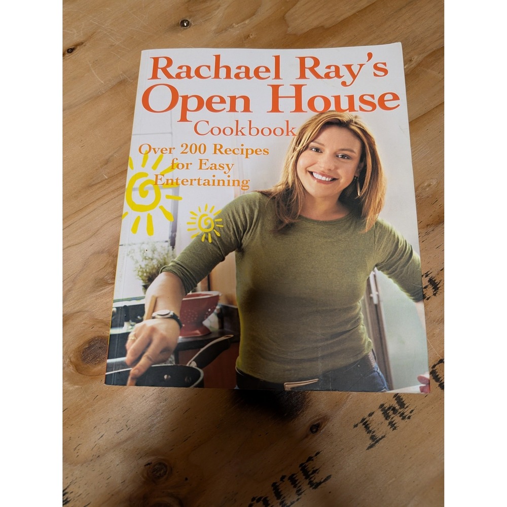 Rachael Ray Open House Cookbook Unisex OS Yellow Excellent Easy Entertaining